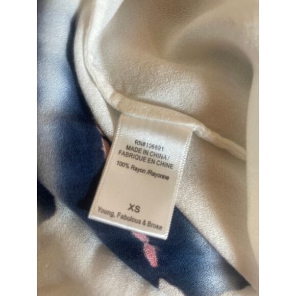 YFB Siren Maxi Dress Shibori Cover Up Kimono White Young Fabulous & Broke XS - Picture 4 of 6